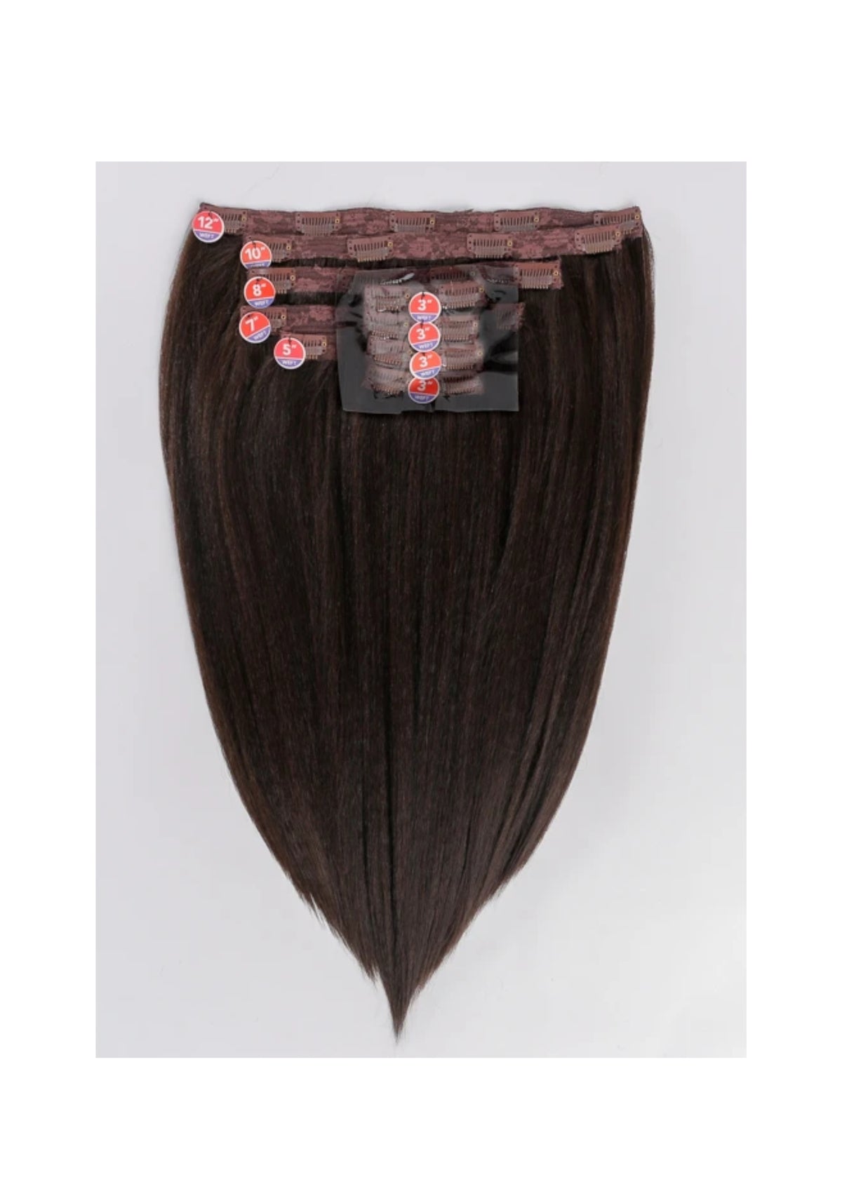 Outre Human Hair Premium Blend Clip-In Big Beautiful Hair KINKY STRAIGHT 18″