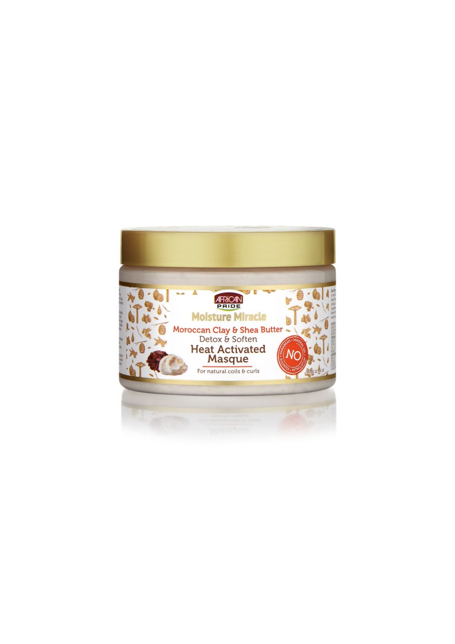African Pride Moisture Miracle Masque 340 g – Voedend Haarmasker voor Krullen