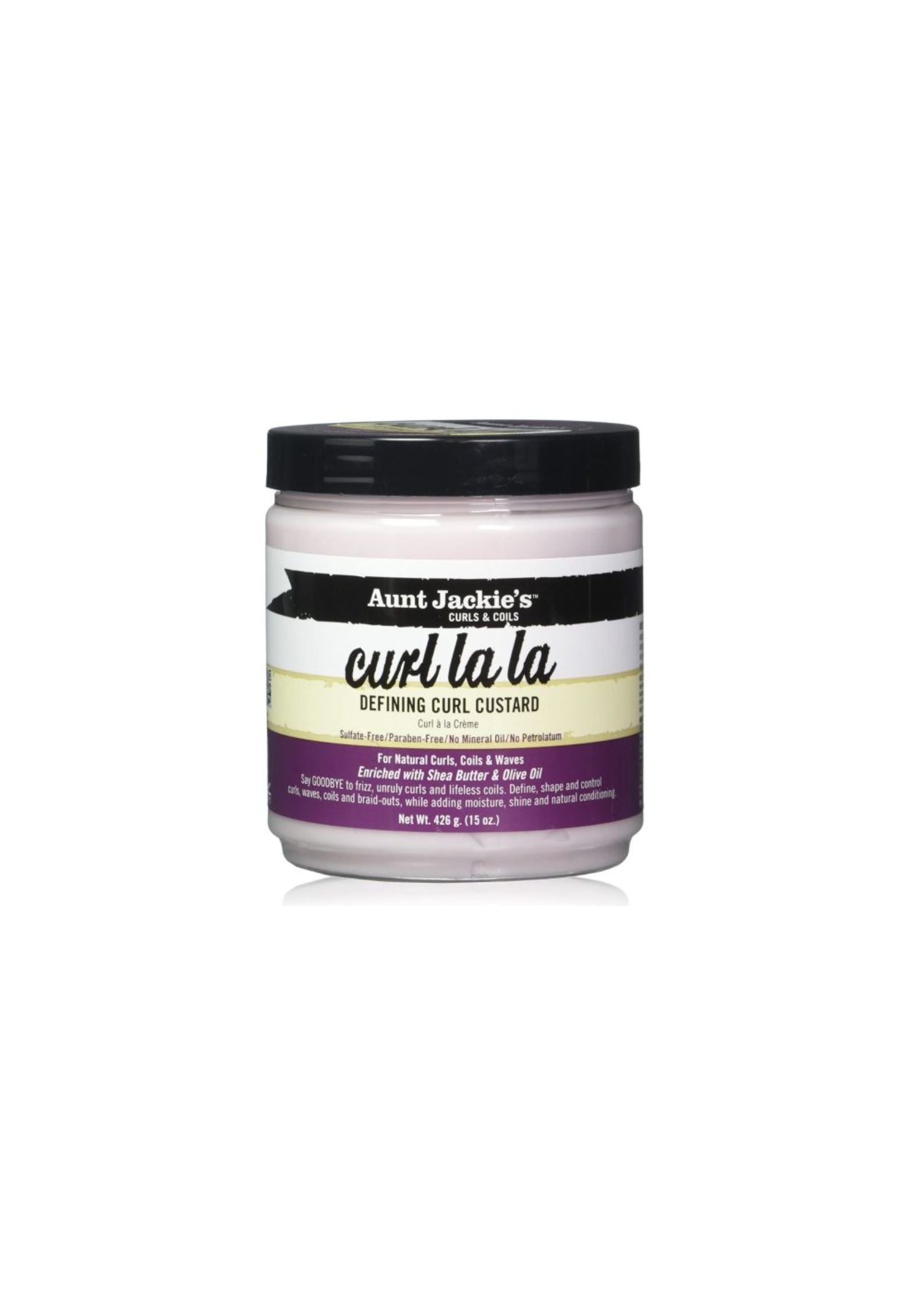 Aunt Jackie's Curl La La Custard 426 g – Styling Custard voor Krullen en Definitie