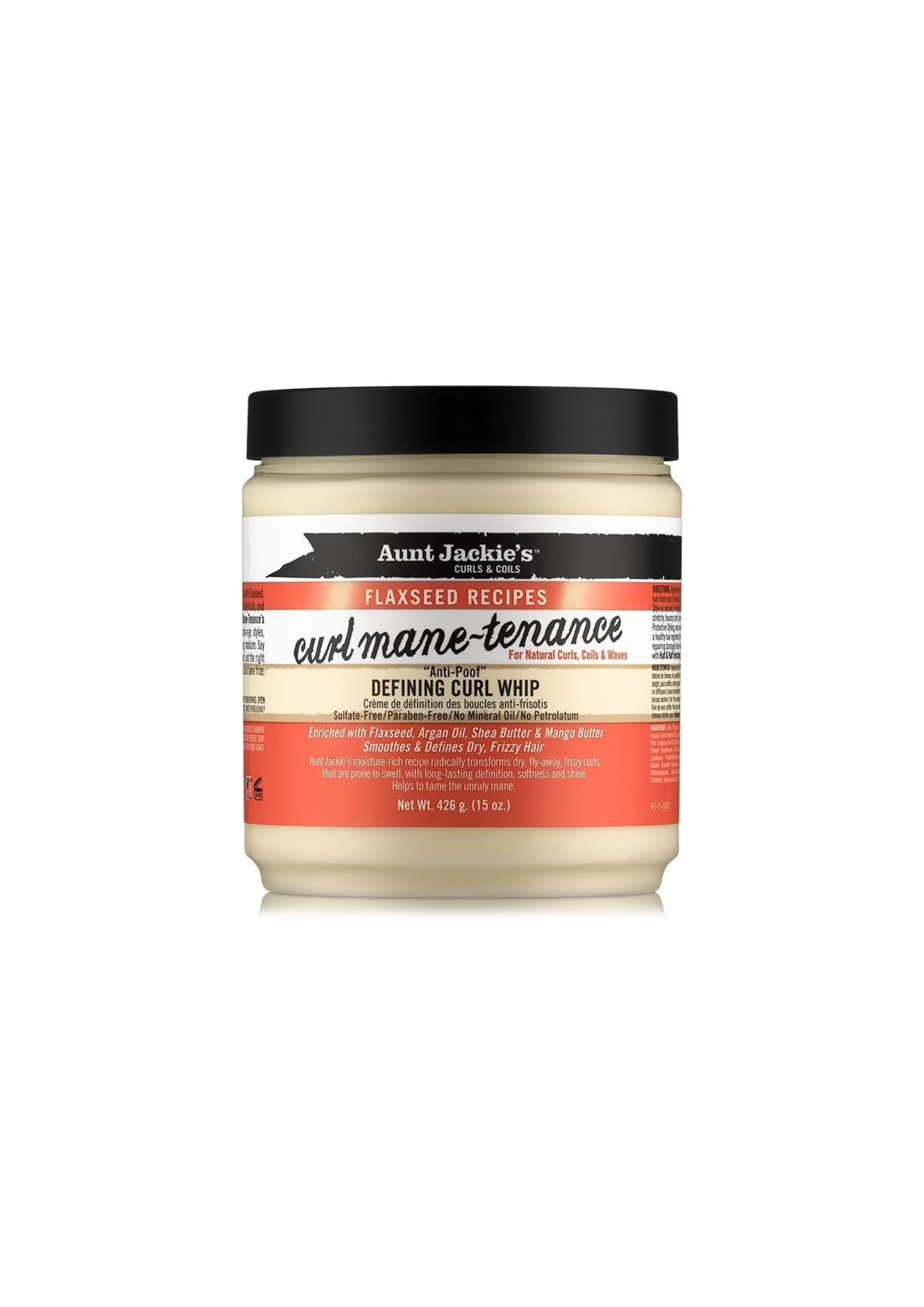 Aunt Jackie's Flaxseed Curl Mane-Tenance 426 g – Hydraterende Curl Crème voor Dagelijks Onderhoud