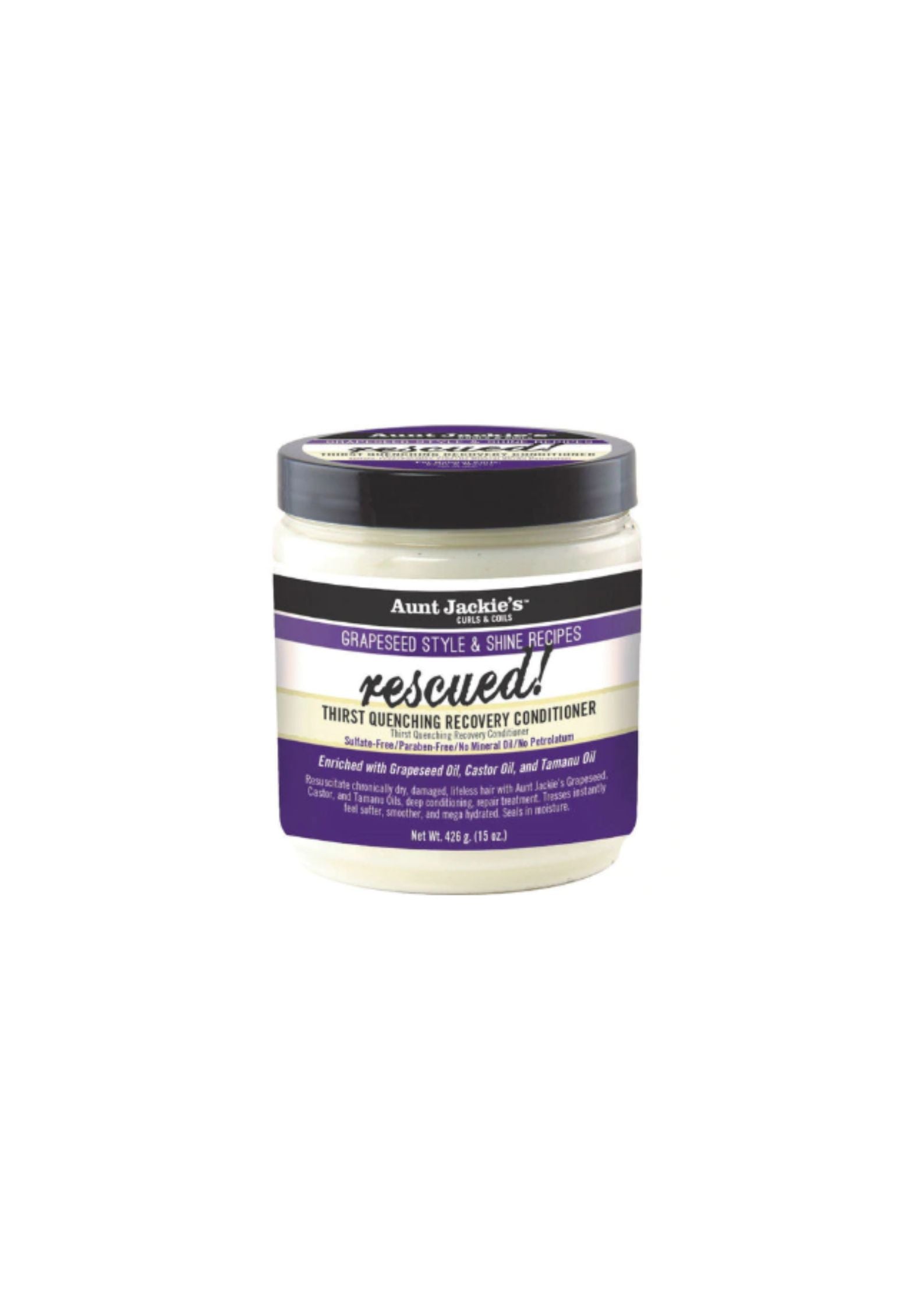Aunt Jackie's Grapeseed Rescued Conditioner 426 g – Voedende Conditioner voor Herstel en Glans