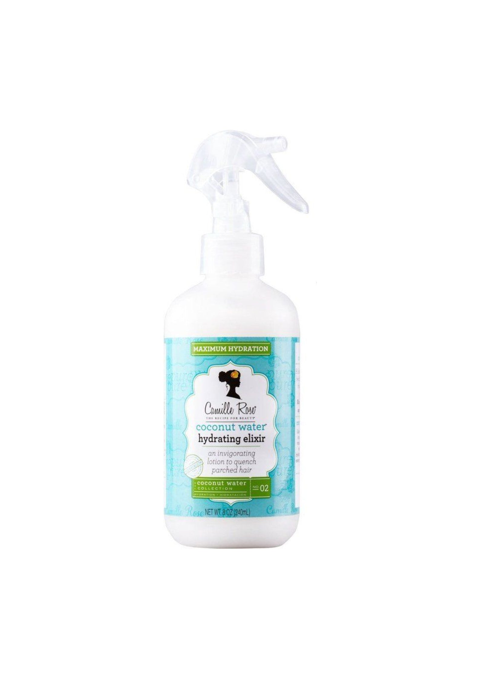 Camille Rose Coconut Water Hydrating Elixir 240 ml – Lichtgewicht Hydraterende Olie met Kokoswater