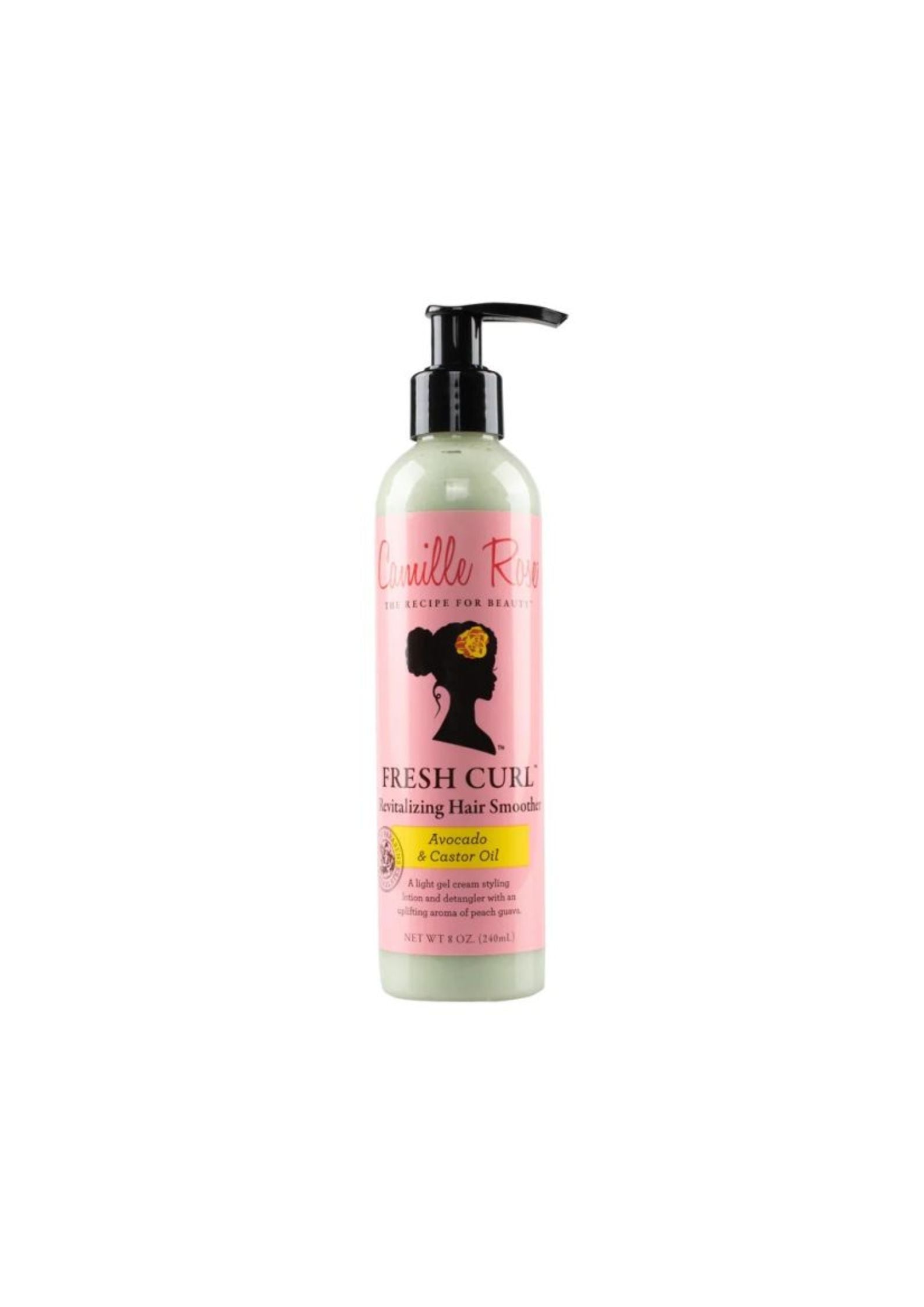 Camille Rose Fresh Curl Revitalizing Hair Smoother 240 ml – Hydraterende Haarcrème voor Krullend Haar