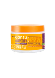 Cantu Grapeseed Curling Cream 340g – Hydraterende Curl Cream met Druivenpitolie voor Pluisvrije Krullen