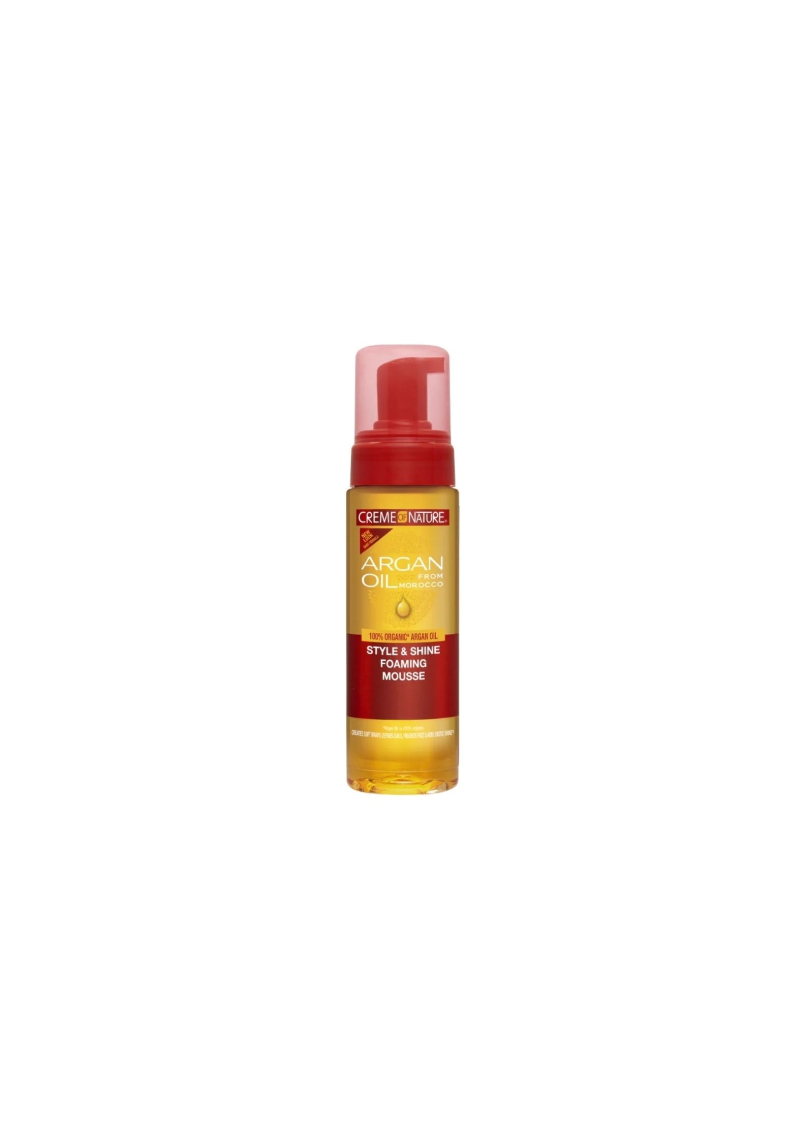Creme of Nature Argan Oil Foaming Mousse 207 ml – Luchtige Stylingmousse met Arganolie