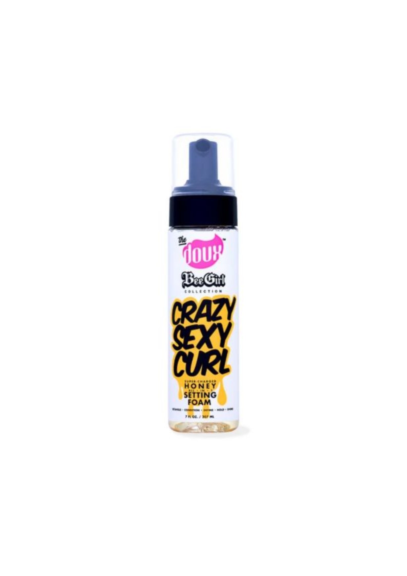 The Doux Bee Girl Crazy Sexy Curl Honey Setting Foam 207 ml – Hydraterende Curl Foam met Sterke Hold