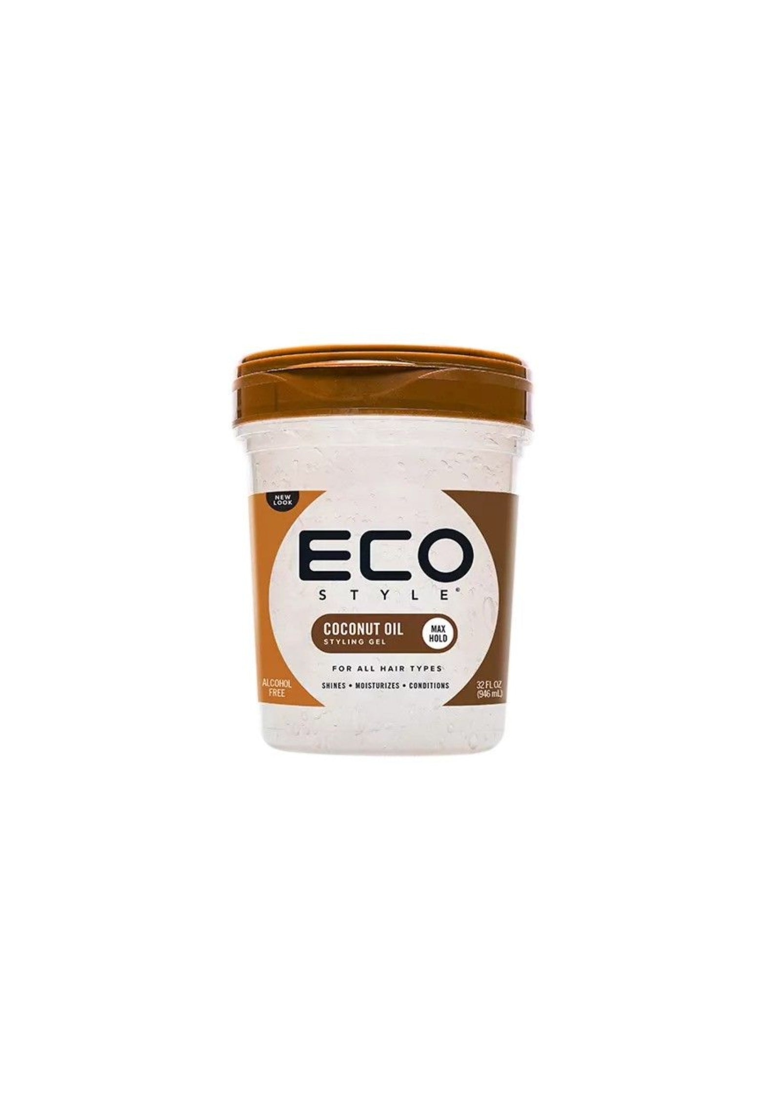 ECO Style Styling Gel Coconut Oil – Hydraterende Styling Gel met Kokosolie