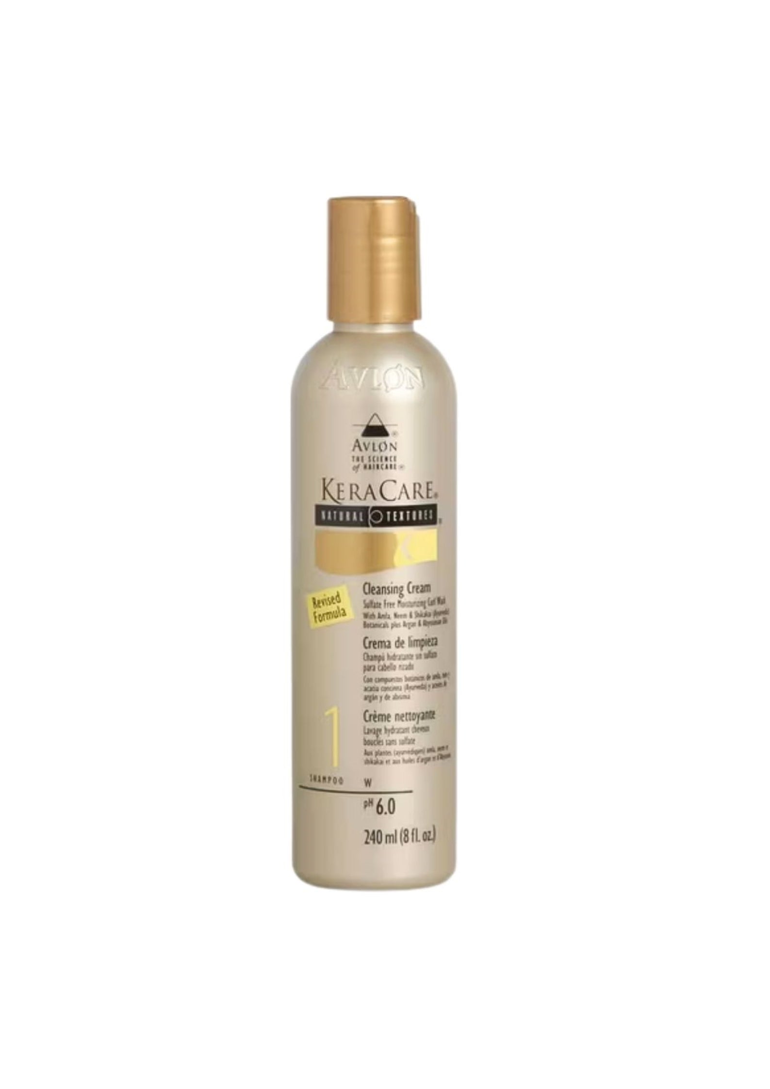 KeraCare Natural Textures Cleansing Cream 240ml – Milde Reinigingscrème voor Schone, Zachte en Gehydrateerde Krullen