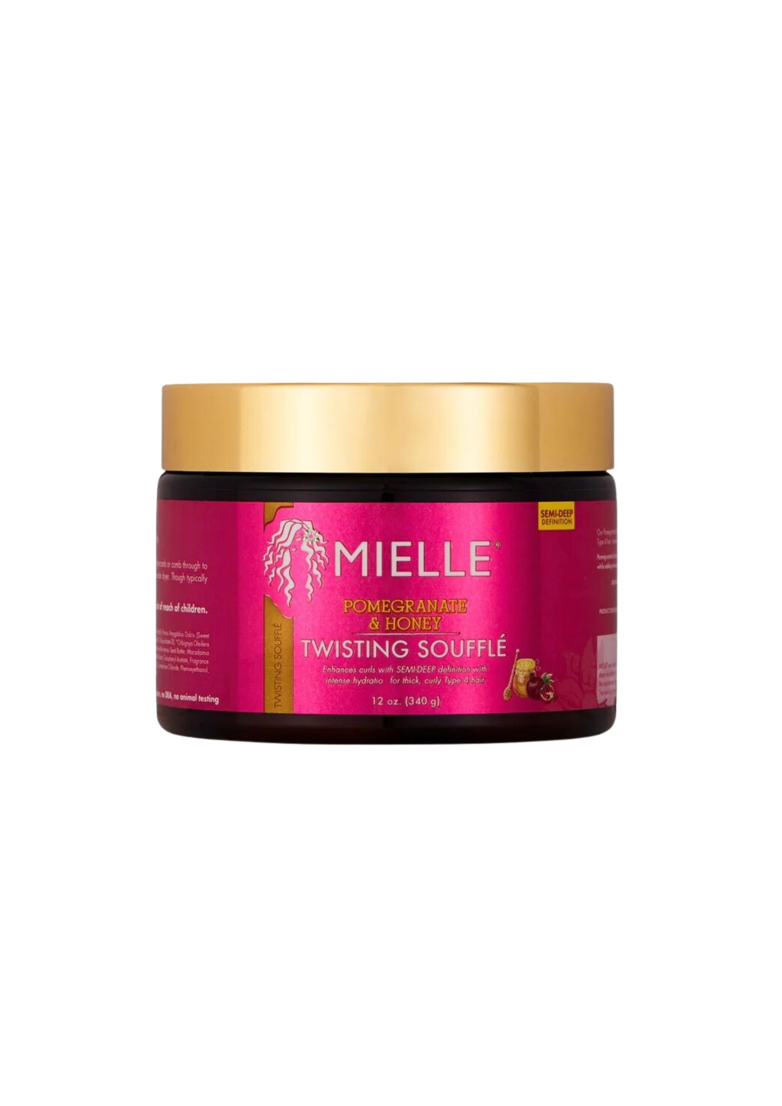 Mielle Pomegranate & Honey Twisting Soufflé 340 g – Hydraterende Styling Crème voor Twist-Outs en Krullen