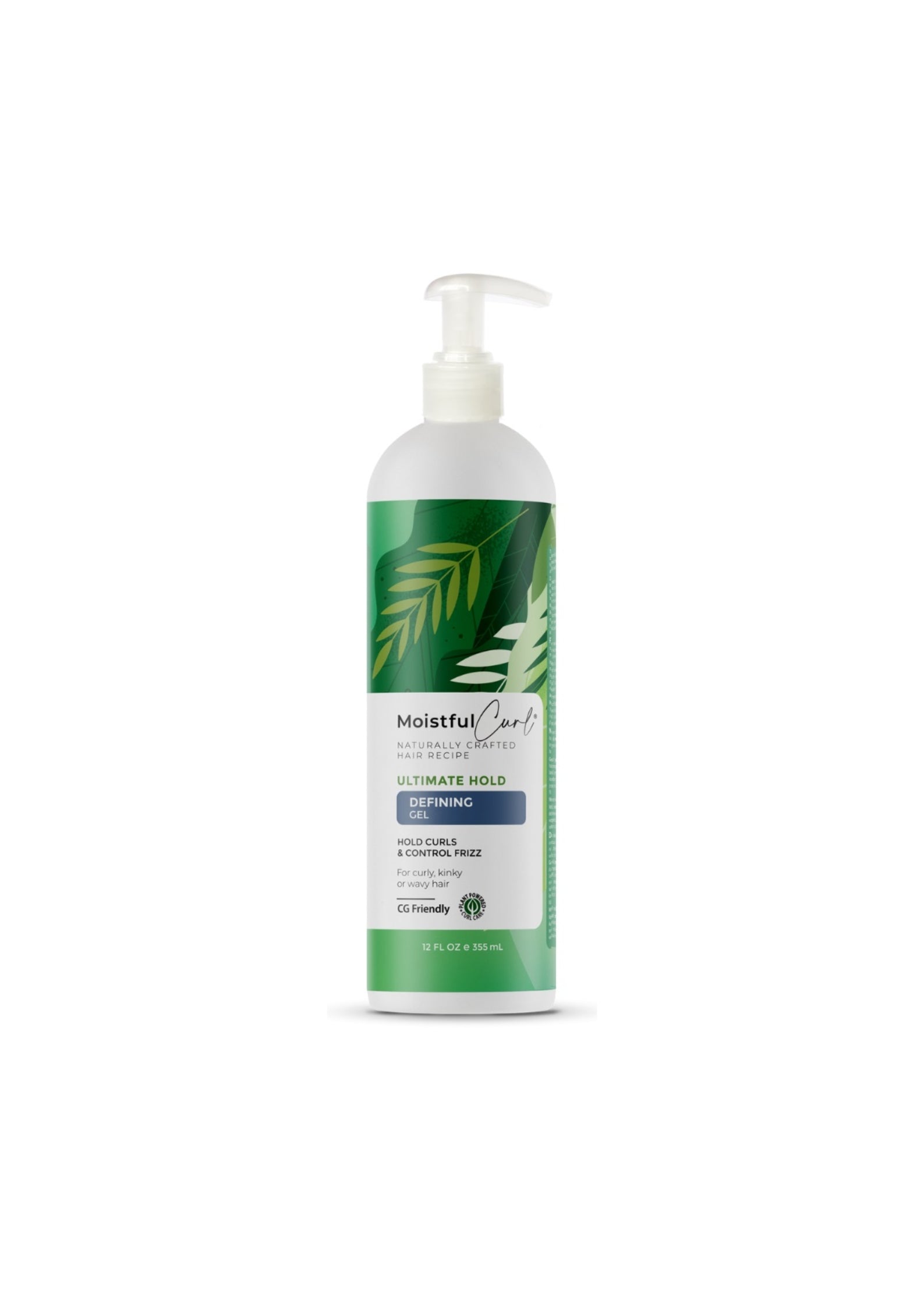 Moistful Curl Ultimate Hold Defining Gel 355ml – Sterke Gel voor Langdurige Kruldefinitie en Pluiscontrole