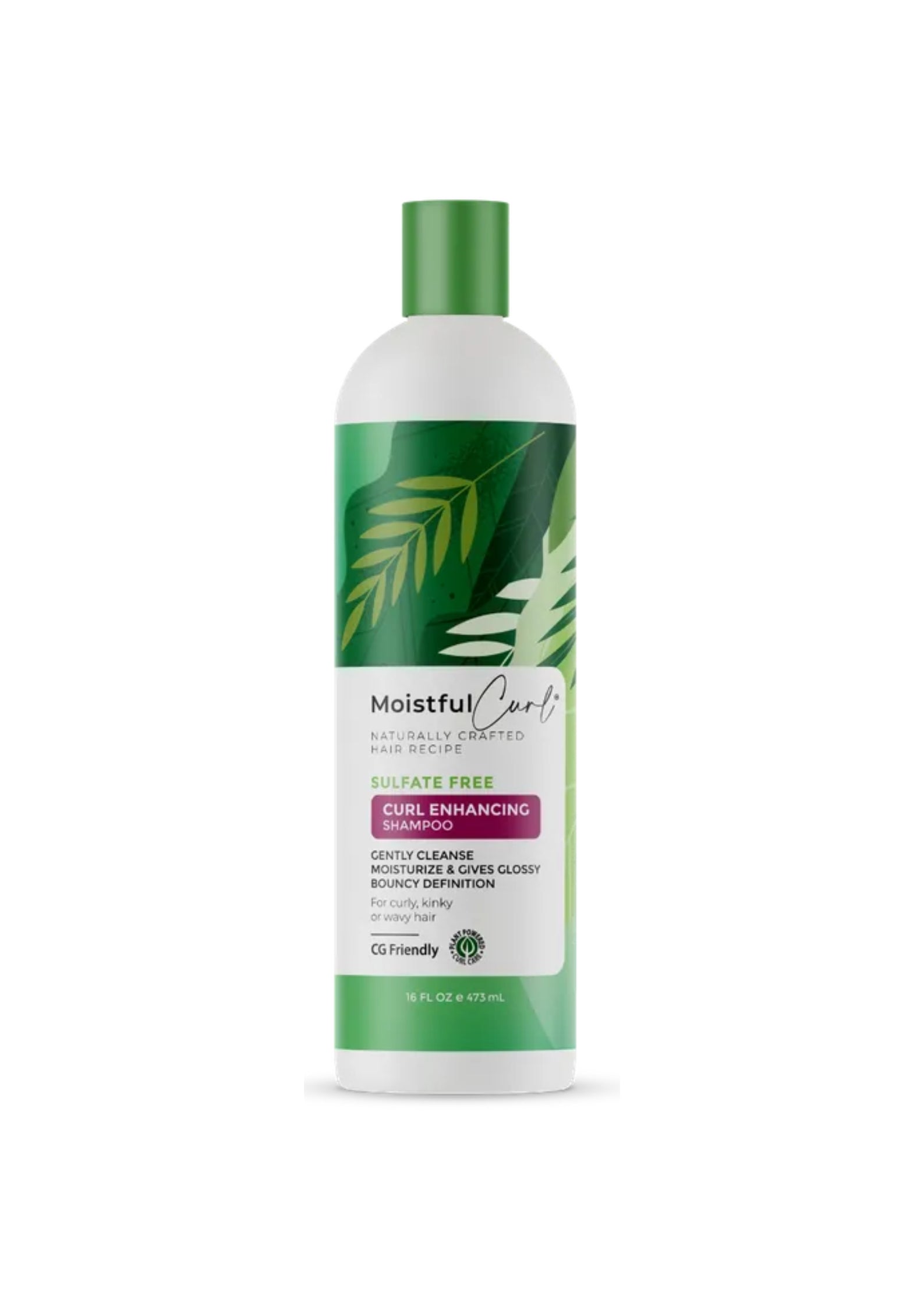 Moistful Curl Sulfate Free Curl Enhancing Shampoo 473ml – Milde Shampoo voor Schone, Gehydrateerde en Gedefinieerde Krullen