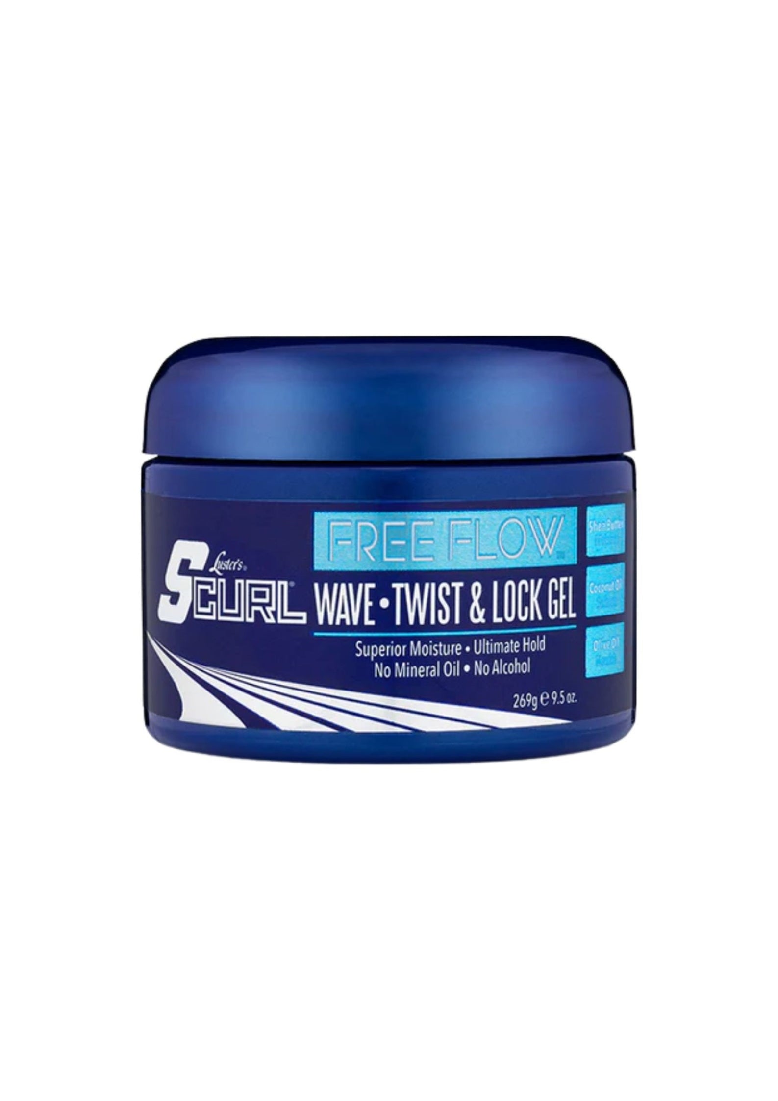 S-Curl Free Flow Twist & Lock Gel 269g – Twist & Loc Gel voor Langdurige Hold en Pluisvrije Locs