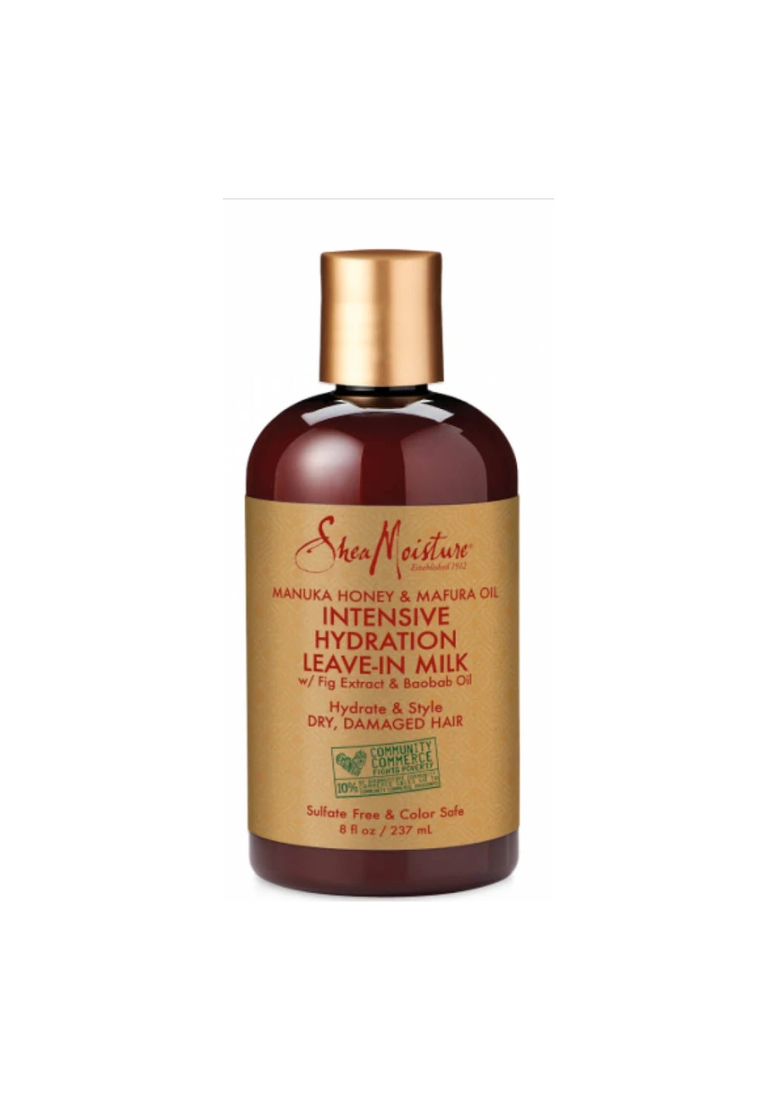 Shea Moisture Manuka Honey & Mafura Oil Intensive Hydration Leave-In Milk 237ml – Lichte Hydratatie voor Droog en Breekbaar Haar