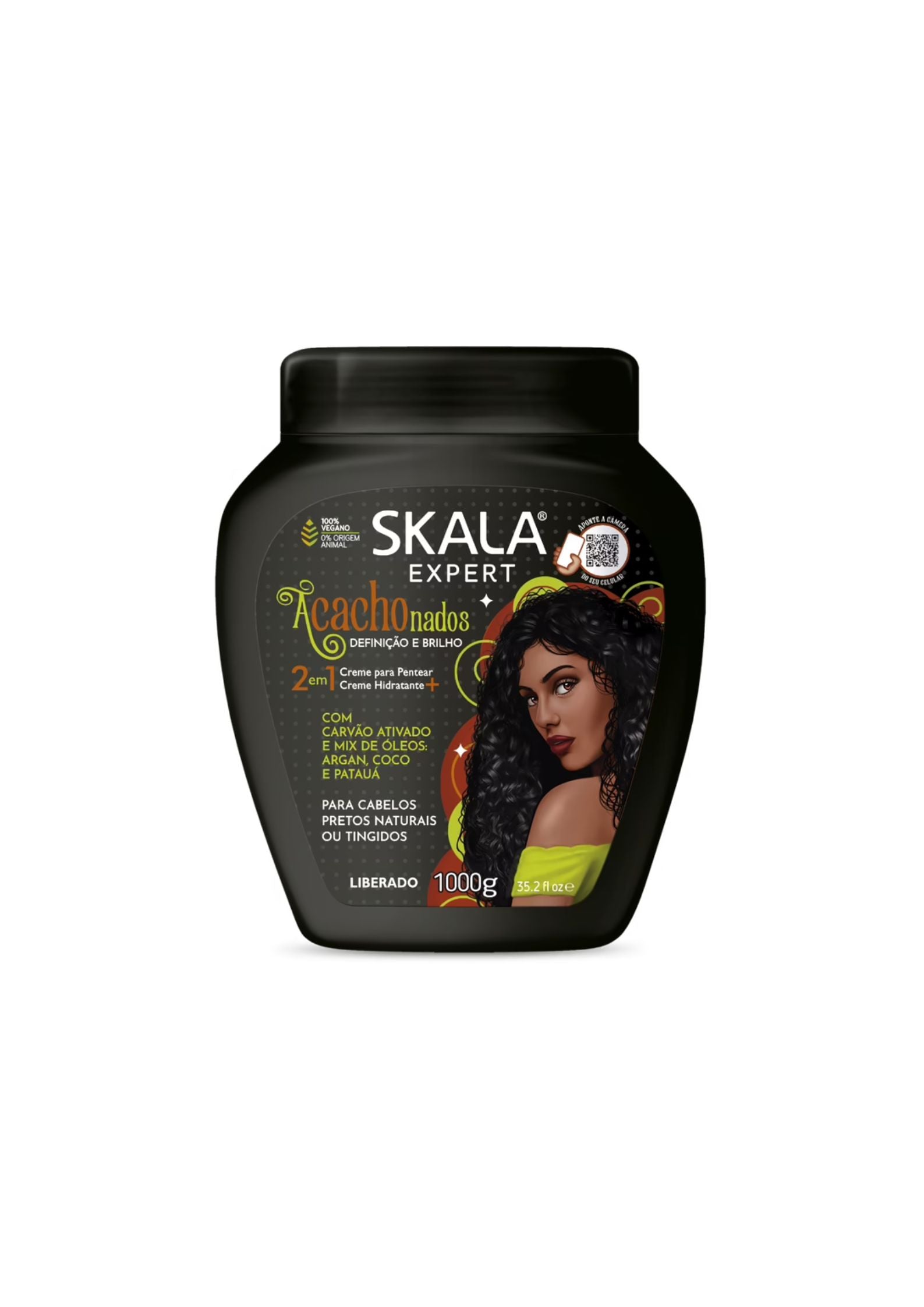 Skala Acachonados Hair Treatment Cream 1000 g – Definiërende Haarcrème voor Krullend Haar