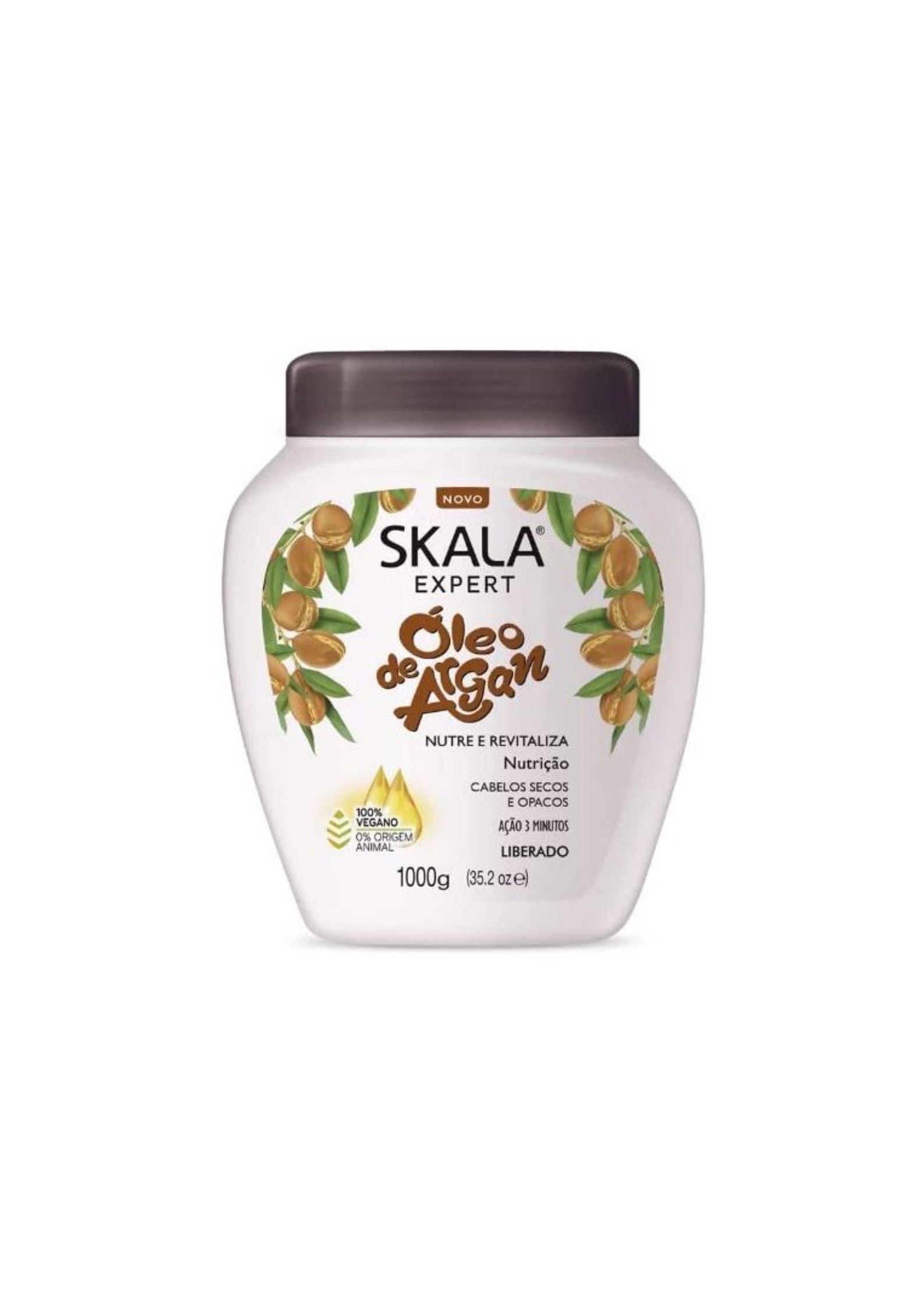 Skala Hair Treatment Óleo de Argan 1000 g – Hydraterende Haarcrème voor Glans en Zachtheid