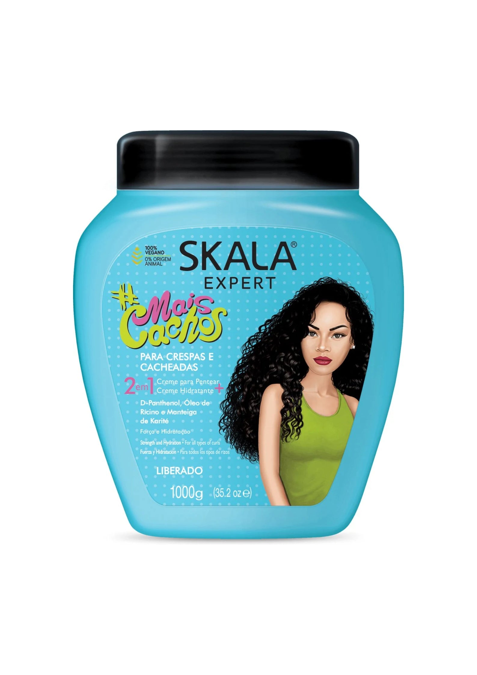 Skala Hair Treatment 2-in-1 Mais Cachos 1000 g – Hydraterende Crème voor Krullen