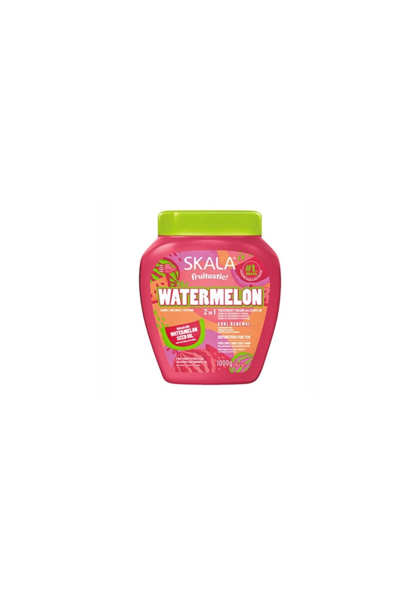 Skala Hair Treatment Watermelon 1000 g – Hydraterende 2-in-1 Haarcrème voor Krullend Haar
