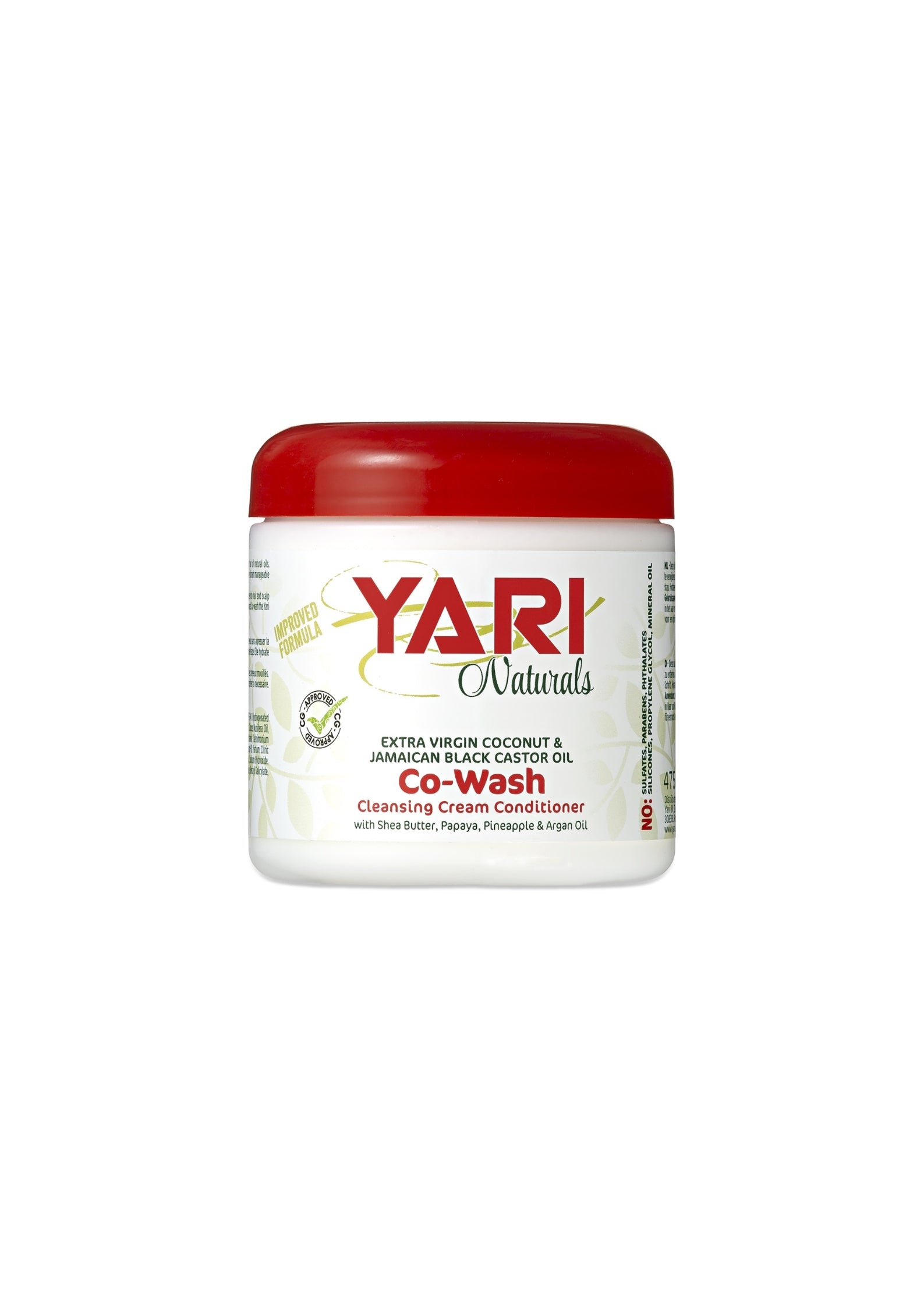 Yari Naturals Co-Wash 475ml – Reinigende Conditioner voor Zacht, Gehydrateerd en Pluisvrij Haar