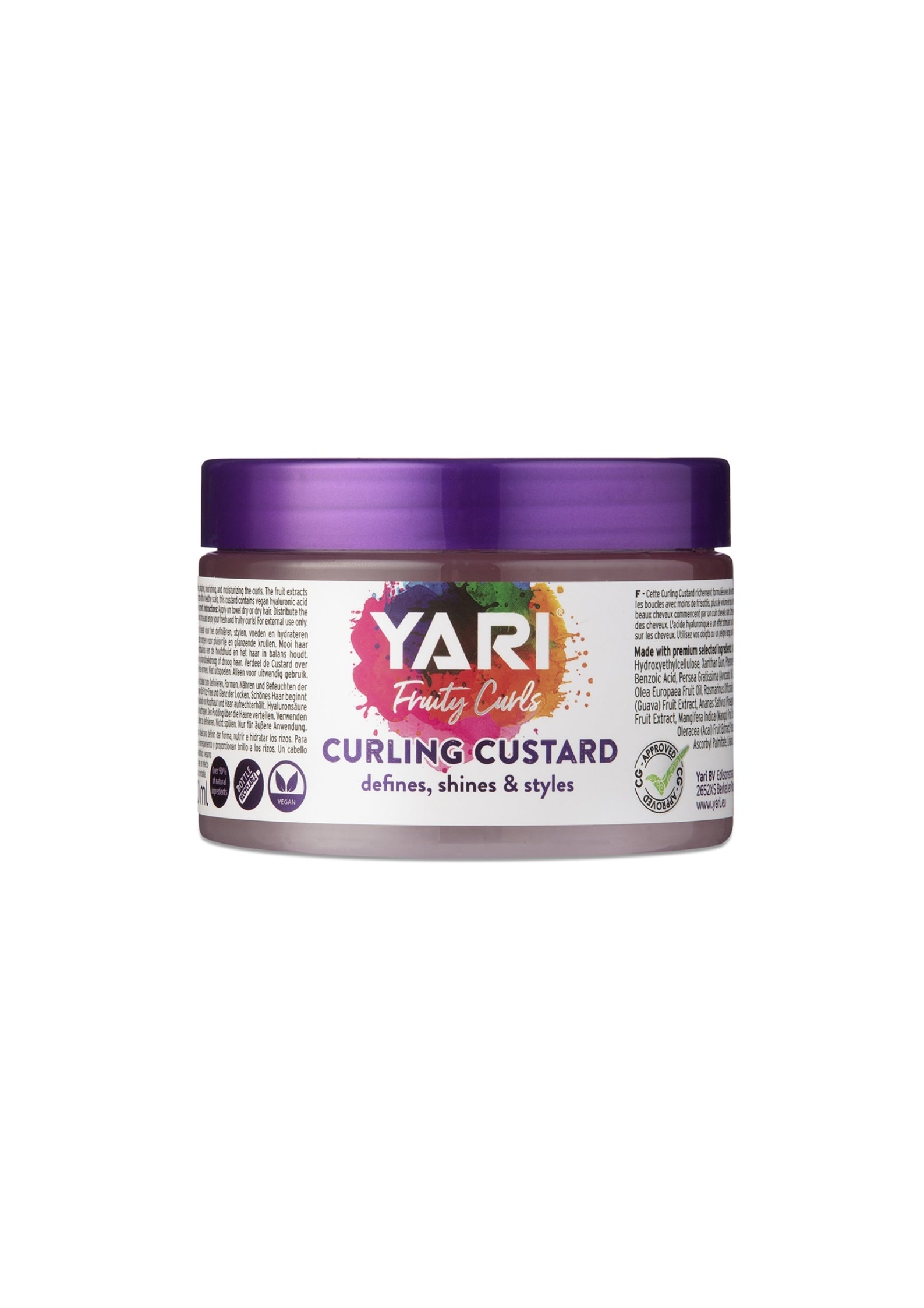 Yari Fruity Curls Curling Custard 300ml – Definiërende Curl Custard voor Sterke Krulvorm & Hold