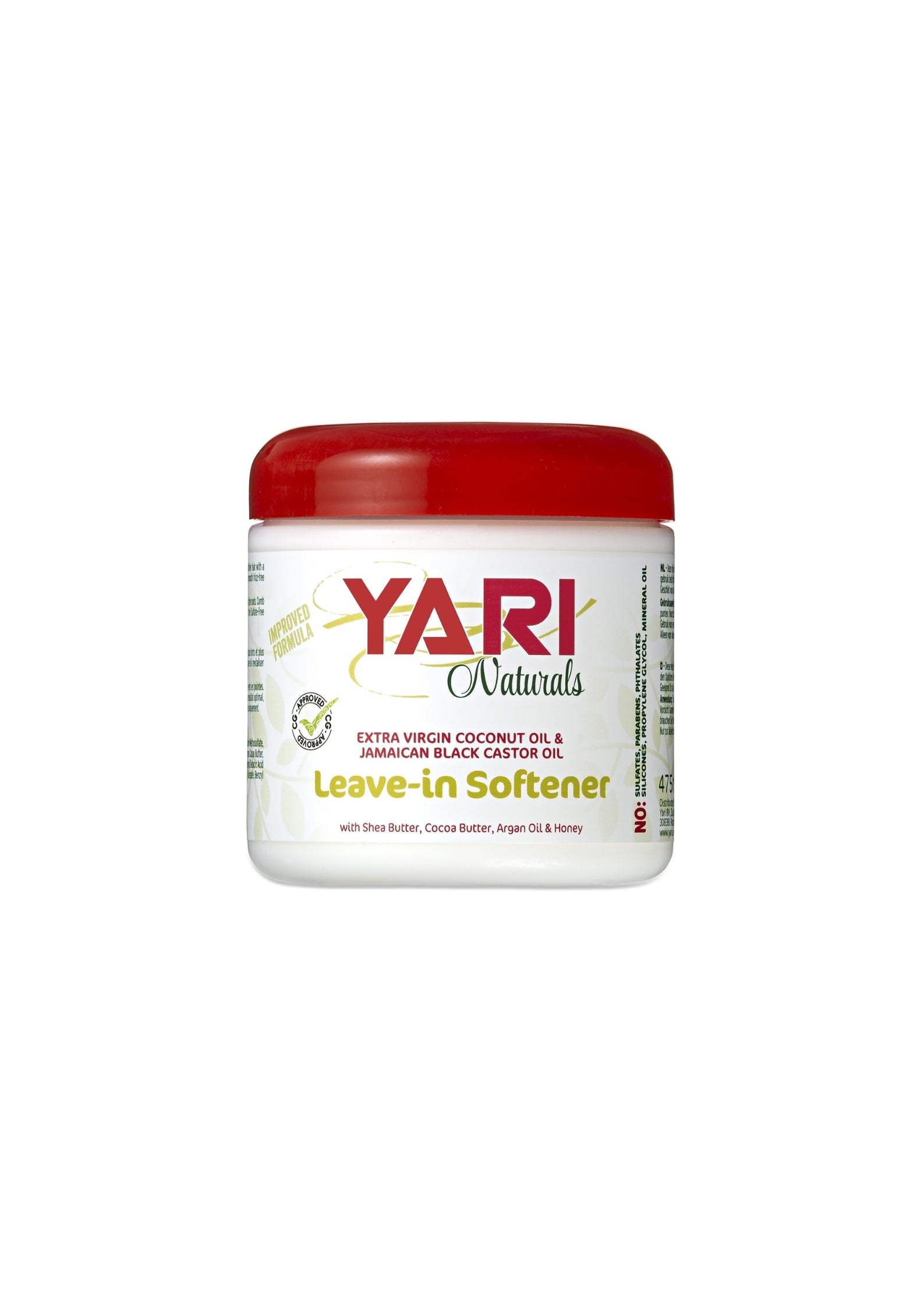Yari Naturals Leave-In Softener 475ml – Verzachtende Leave-in voor Pluisvrij, Soepel en Glanzend Haar